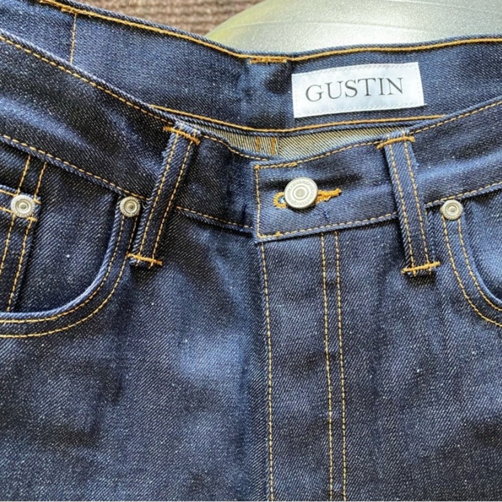 Gustin Indigo Straight Fit Jeans